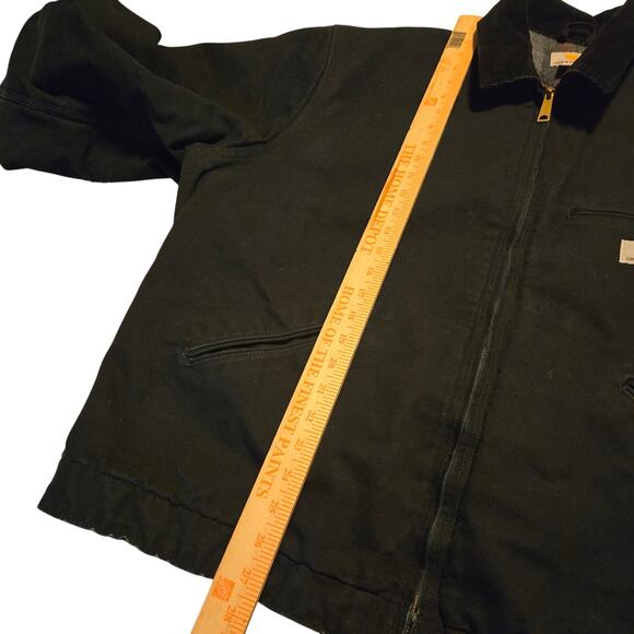 Carhartt Detroit Jacket J001 Bk Made In USA  2xl tall - Picture 3 of 8